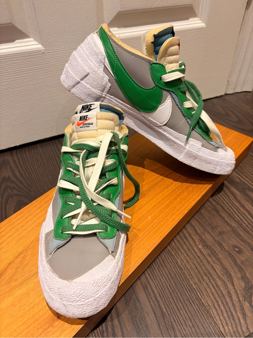 Nike x Sacai Classic Green Blazer Low medium Style Sneakers